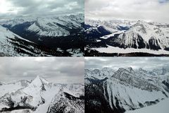 19 Mounts Shark, Turner, Morrison, Byng, Marvel Peak, Marvel Lake, Wonder Peak, Mount Morrison, From Helicopter Between Canmore And Mount Assiniboine In Winter